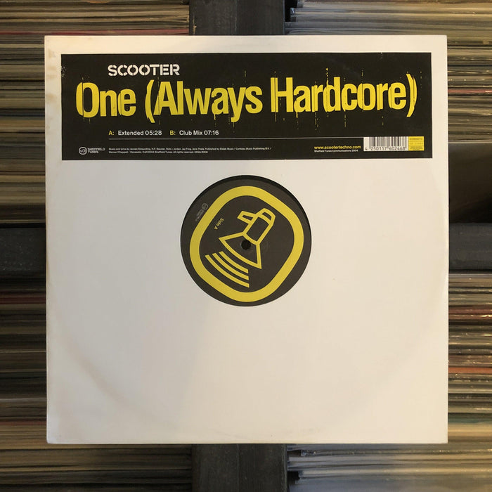 Scooter - One (Always Hardcore) - 12" Vinyl. This is a product listing from Released Records Leeds, specialists in new, rare & preloved vinyl records.