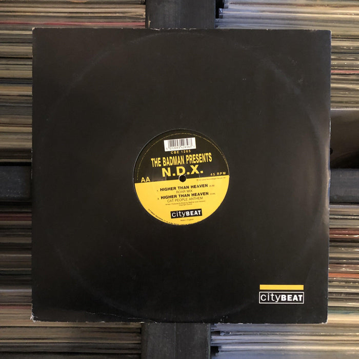 The Badman Presents N.D.X. - Come With Me / Higher Than Heaven - 12" Vinyl. This is a product listing from Released Records Leeds, specialists in new, rare & preloved vinyl records.