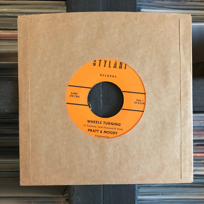Pratt & Moody with Cold Diamond & Mink - Wheels Turning - 7" Vinyl. This is a product listing from Released Records Leeds, specialists in new, rare & preloved vinyl records.
