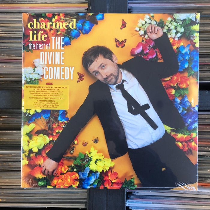 The Divine Comedy - Charmed Life The Best Of The Divine Comedy - 2 x Vinyl LP Yellow / Silver. This is a product listing from Released Records Leeds, specialists in new, rare & preloved vinyl records.