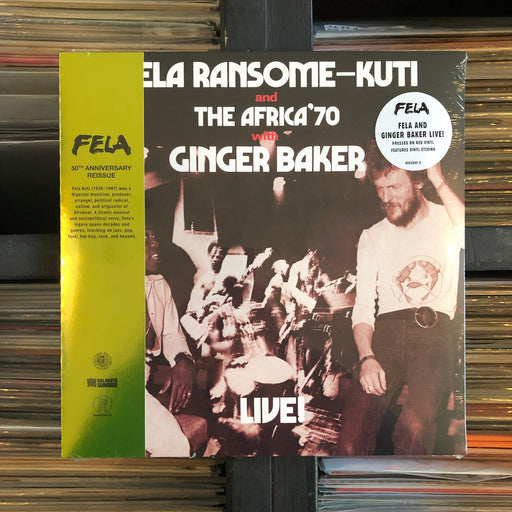 Fela Ransome-Kuti And The Africa '70 With Ginger Baker - Live! - Vinyl LP. This is a product listing from Released Records Leeds, specialists in new, rare & preloved vinyl records.