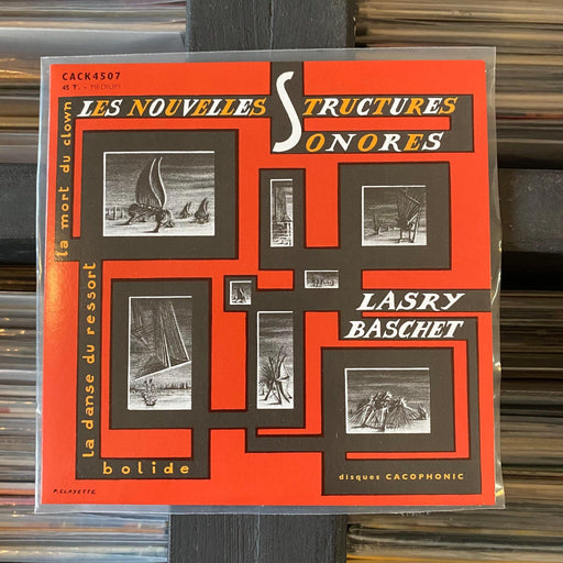 Les Nouvelles Structures Sonores Lasry Baschet - La Mort Du Clown / La Danse Du Ressort / Bolide - 7" Vinyl. This is a product listing from Released Records Leeds, specialists in new, rare & preloved vinyl records.
