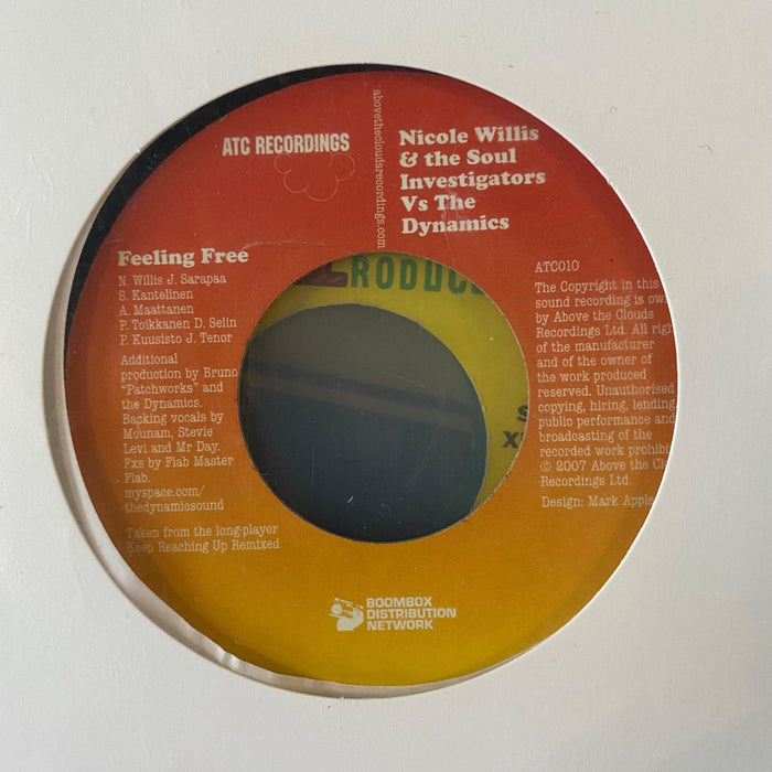 Nicole Willis & The Soul Investigators Vs. The Dynamics - Feeling Free - 7" Vinyl. This is a product listing from Released Records Leeds, specialists in new, rare & preloved vinyl records.