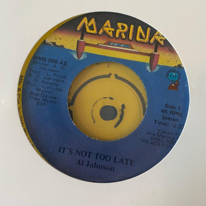 Al Johnson - It's Not Too Late / I'll Do Anything For You - 7" Vinyl. This is a product listing from Released Records Leeds, specialists in new, rare & preloved vinyl records.