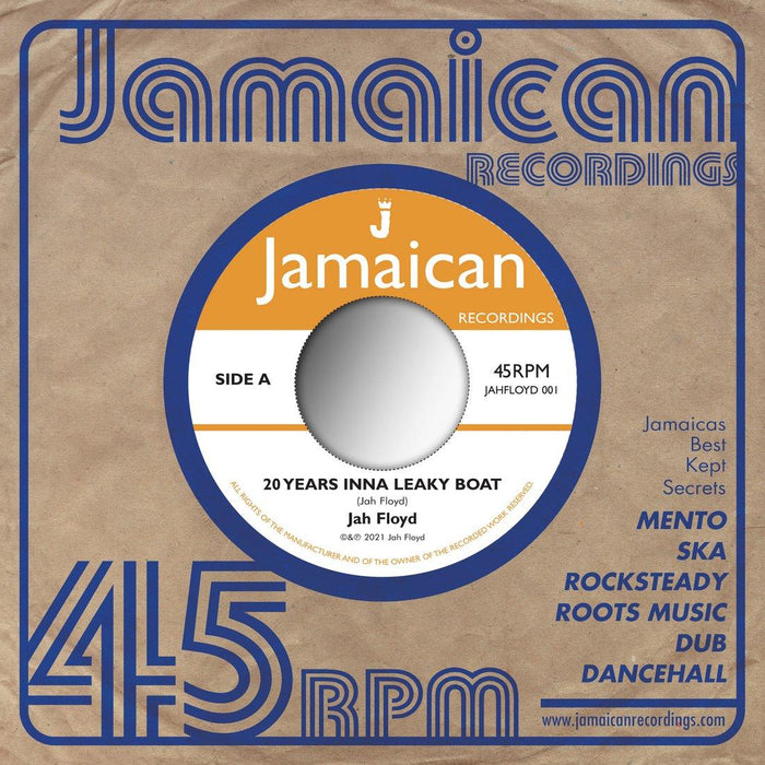 Jah Floyd - 20 Years Inna Leaky Boat - 7". This is a product listing from Released Records Leeds, specialists in new, rare & preloved vinyl records.