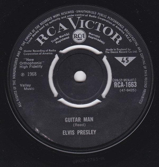 Elvis Presley - Guitar Man - 7" Vinyl. This is a product listing from Released Records Leeds, specialists in new, rare & preloved vinyl records.