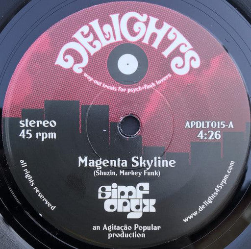 SimfOnyx - Magenta Skyline / The Unresolved - 7" Vinyl. This is a product listing from Released Records Leeds, specialists in new, rare & preloved vinyl records.
