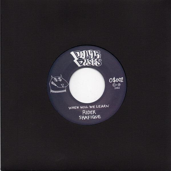 Rider Shafique // O$VMV$M - When Will We Learn // Version - 7" Vinyl. This is a product listing from Released Records Leeds, specialists in new, rare & preloved vinyl records.