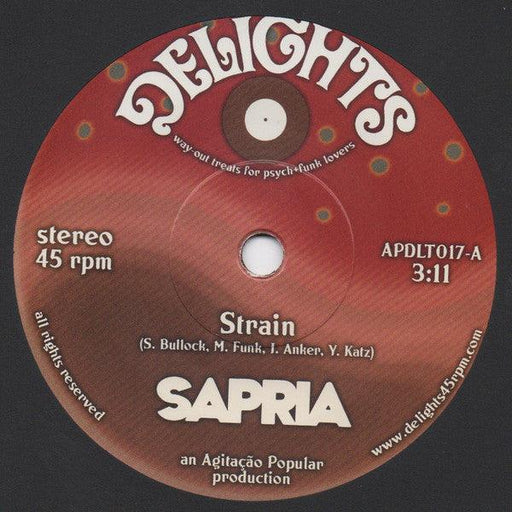 Sapria - Strain/Initiation - 7. This is a product listing from Released Records Leeds, specialists in new, rare & preloved vinyl records.
