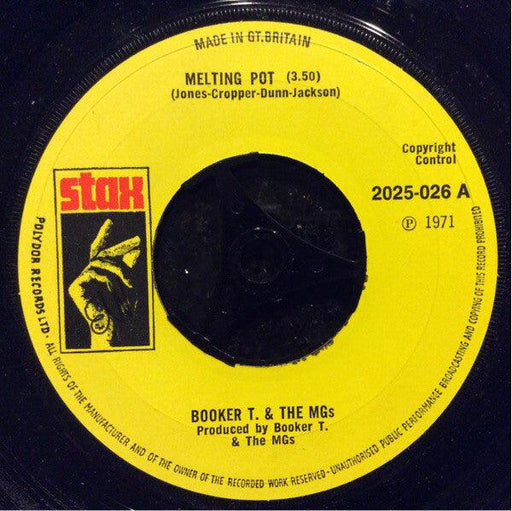 Booker T. & The M.G.'s - Melting Pot / Kinda Easy Like - 7" Vinyl - 7" Vinyl. This is a product listing from Released Records Leeds, specialists in new, rare & preloved vinyl records.