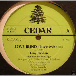Tony Jackson - Love Blind - 12" Vinyl (1984). This is a product listing from Released Records Leeds, specialists in new, rare & preloved vinyl records.