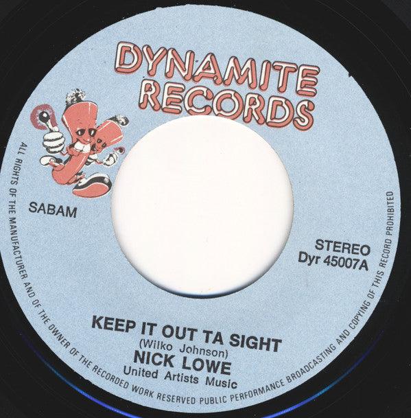 Nick Lowe – Keep It Out Of Sight - 2nd Hand - 7". This is a product listing from Released Records Leeds, specialists in new, rare & preloved vinyl records.