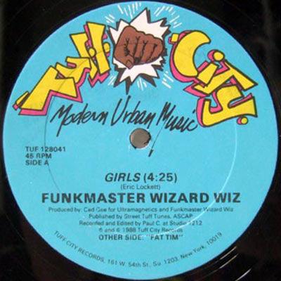 Funkmaster Wizard Wiz - Girls / Fat Tim - Used. This is a product listing from Released Records Leeds, specialists in new, rare & preloved vinyl records.