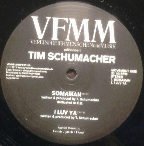 Bufiman // Tim Schumacher - Manifest#001 - 12" Vinyl. This is a product listing from Released Records Leeds, specialists in new, rare & preloved vinyl records.