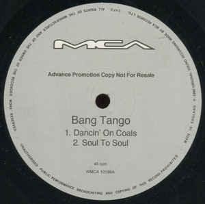 Bang Tango - Dancin' On Coals - Promo 12" Hand. This is a product listing from Released Records Leeds, specialists in new, rare & preloved vinyl records.