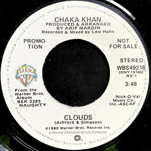 Chaka Khan - Clouds - 7" Vinyl - Promo. This is a product listing from Released Records Leeds, specialists in new, rare & preloved vinyl records.