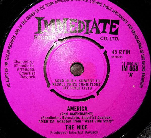 The Nice - America - 7" Vinyl. This is a product listing from Released Records Leeds, specialists in new, rare & preloved vinyl records.