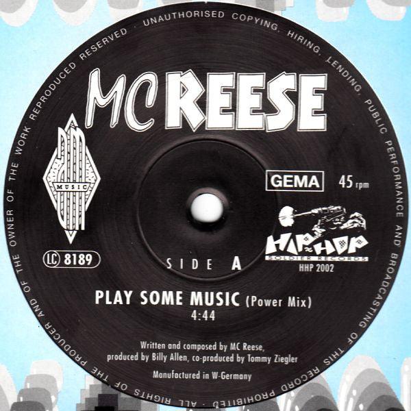 MC Reese - Play Some Music - 12" Vinyl. This is a product listing from Released Records Leeds, specialists in new, rare & preloved vinyl records.