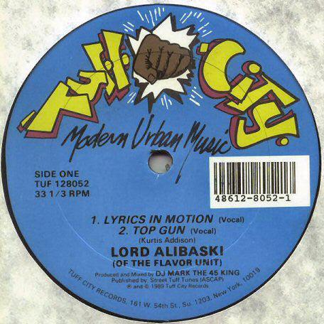 Lord Alibaski ‎– Lyrics In Motion / Top Gun  - Used. This is a product listing from Released Records Leeds, specialists in new, rare & preloved vinyl records.