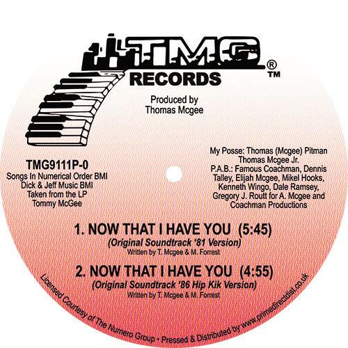 Tommy McGee - Now That I Have You - 12" Vinyl. This is a product listing from Released Records Leeds, specialists in new, rare & preloved vinyl records.
