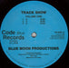 Bluemoon Productions - Track Show (Volume One) - 12" Vinyl. This is a product listing from Released Records Leeds, specialists in new, rare & preloved vinyl records.