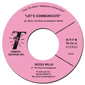 Nicole Willis & The Soul Investigators - Let's Communicate - 7" Vinyl. This is a product listing from Released Records Leeds, specialists in new, rare & preloved vinyl records.