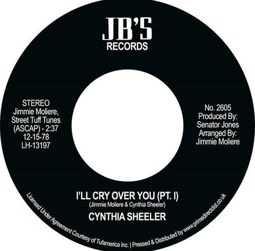 Cynthia Sheeler - I'll Cry Over You Pt 1 / I'll Cry Over You Pt 1 - 7" Vinyl (RSD 2023) - Released Records
