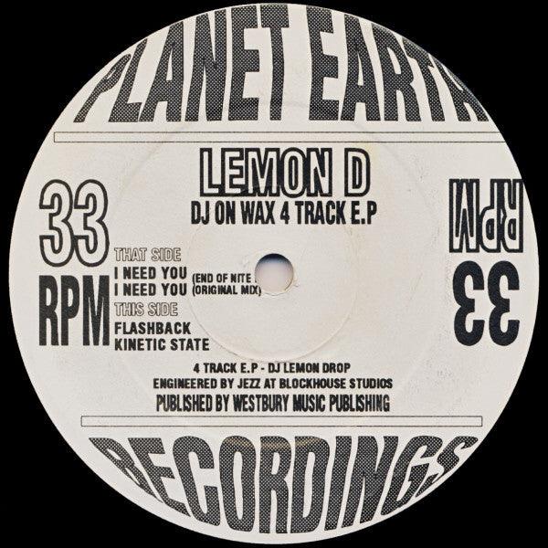 Lemon D ‎– DJ On Wax 4 Track E.P  - Used. This is a product listing from Released Records Leeds, specialists in new, rare & preloved vinyl records.