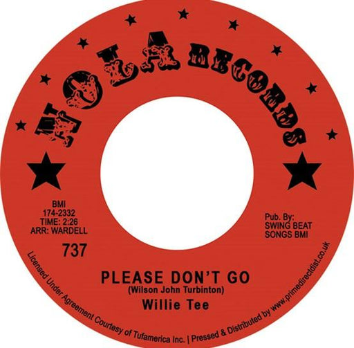 Willie Tee - Please Don't Go / My Heart Remembers - 7" Vinyl (RSD 2023) - Released Records